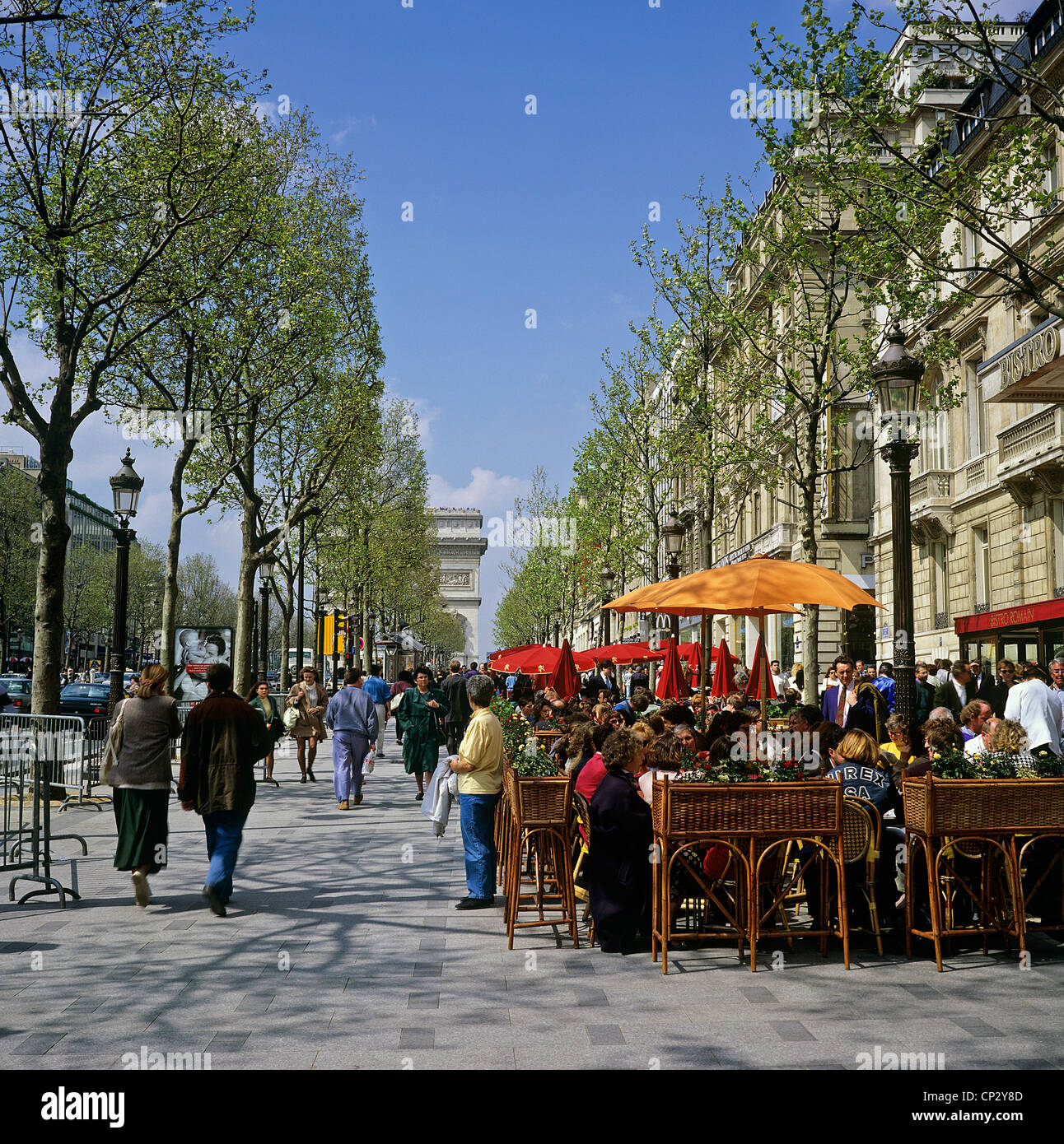 Paris, Champs-Elysees, France Stock Photo