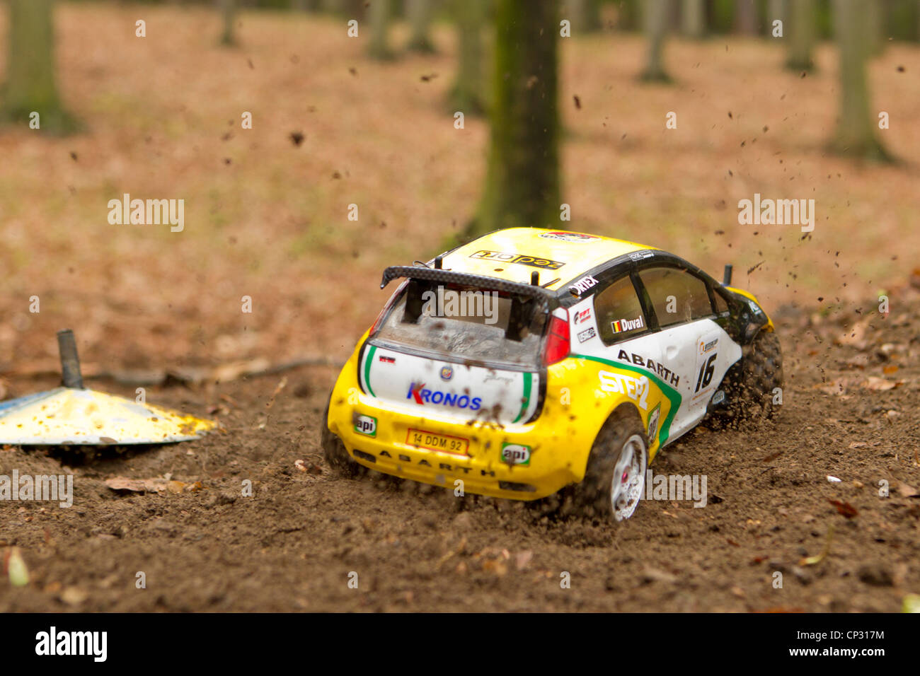 race, races, RC car, model, toy, rallye, Fiat Grande Punto WRC, remote  control, controlled Stock Photo - Alamy