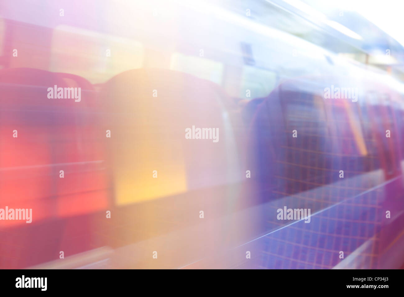 Rail Speed Rainbow Stock Photo