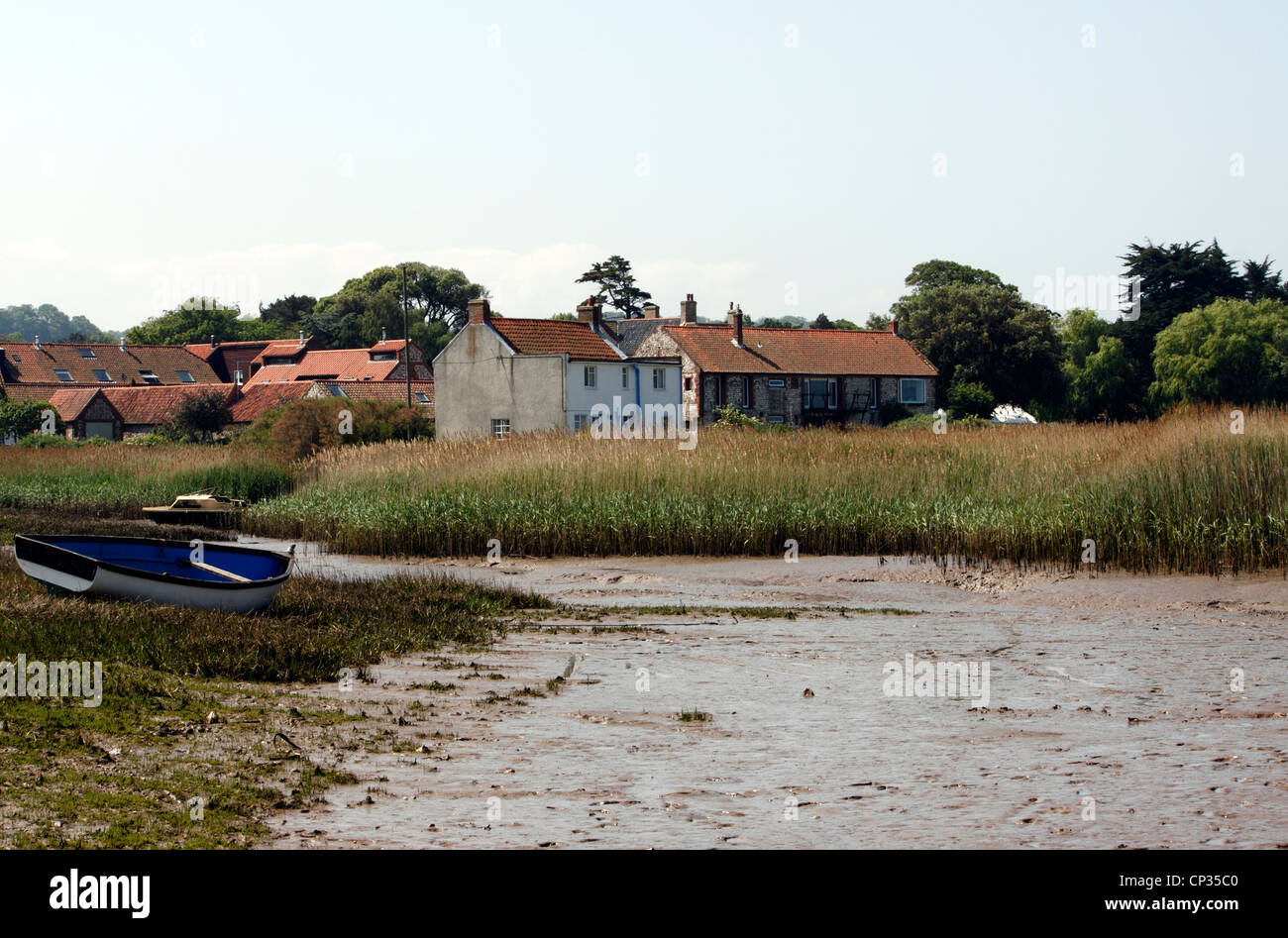 THE REED BEDS AT BRANCASTER STAITHE. NORTH NORFOLK. UK. Stock Photo