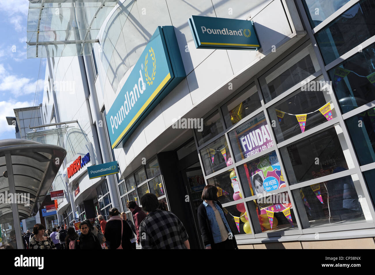 Recently opened Poundland shop in North Street Brighton UK Stock Photo