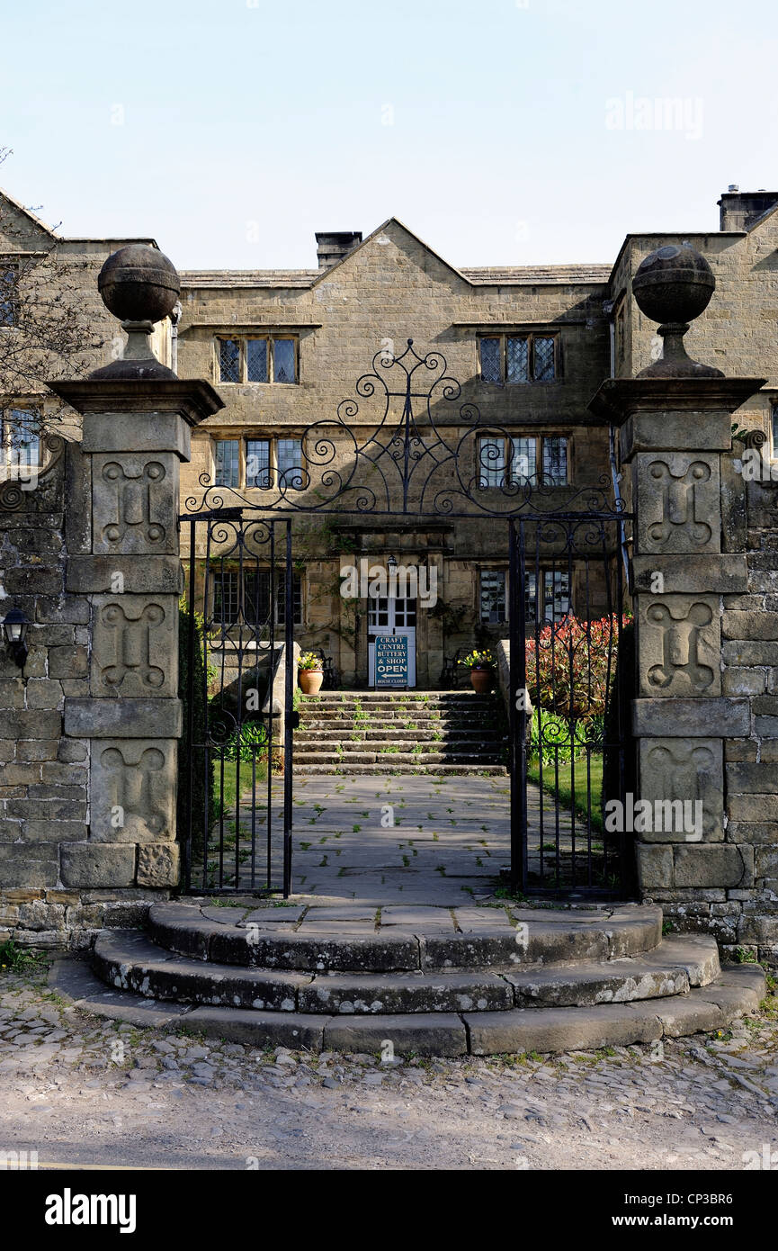 Eyam hall derbyshire england uk Stock Photo