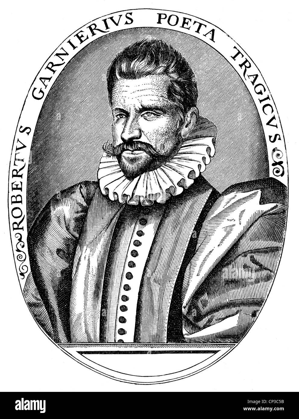 Robert Garnier, 1534 - 1590, a French lawyer and author of the humanist theater in France, Stock Photo