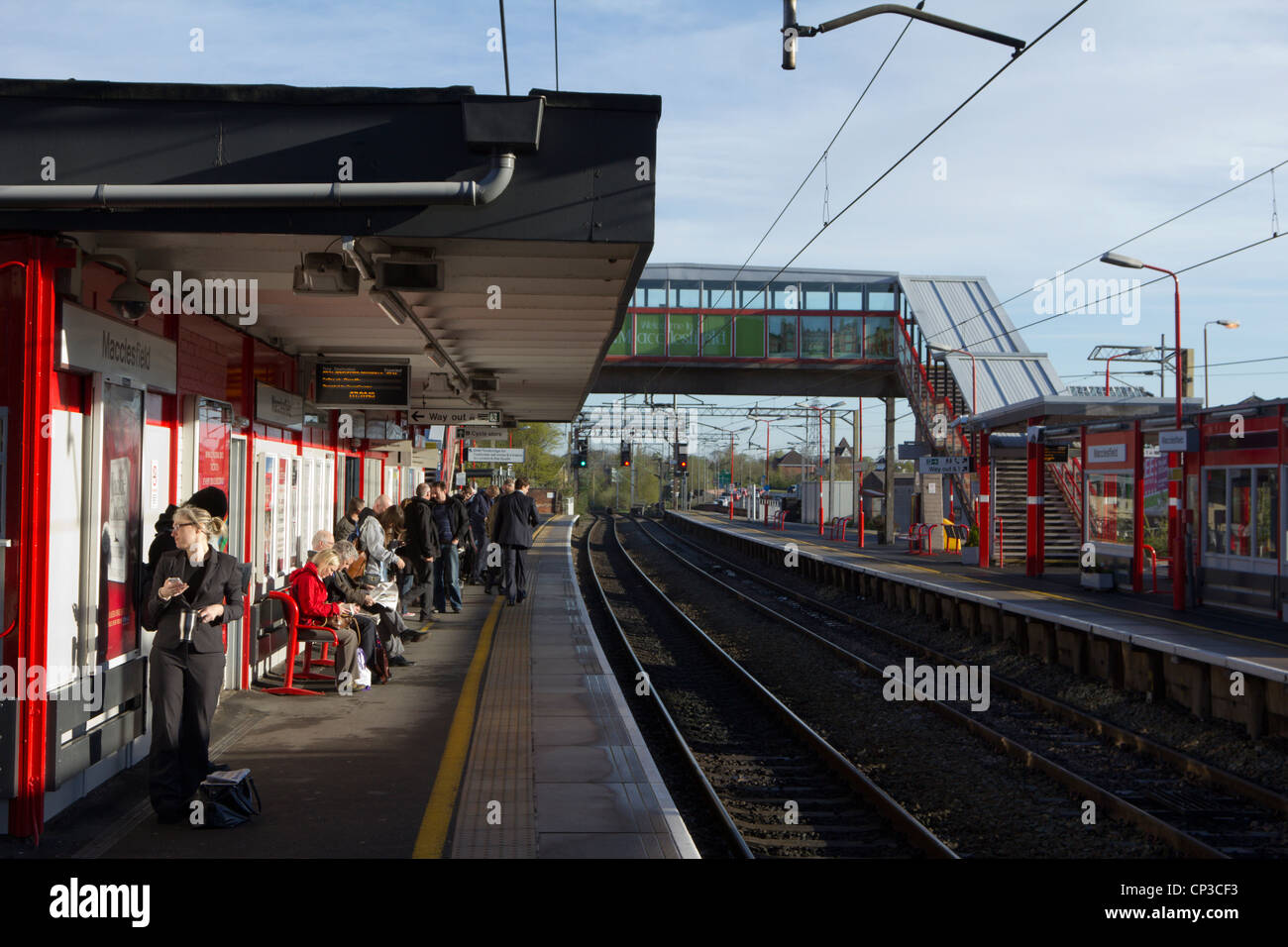 macclesfield train station england Stock Photo