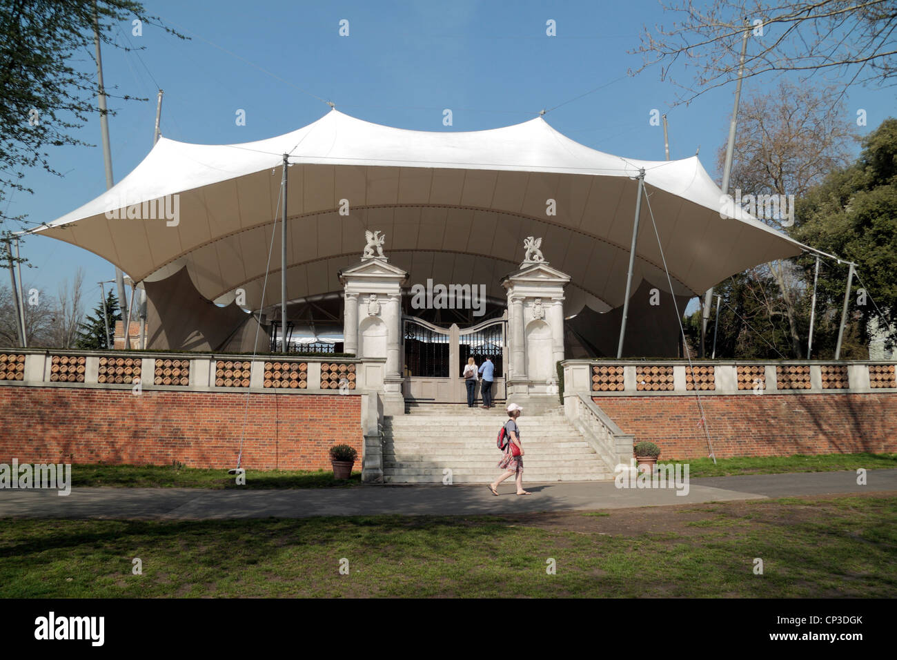 The open air Holland Park Theatre, home of the Opera Holland Park, in Holland Park, London, UK. Stock Photo