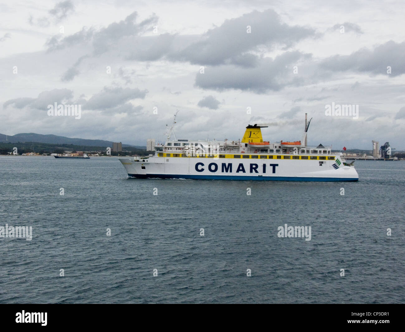 The ferry from Tangier to Algeciras Stock Photo Alamy