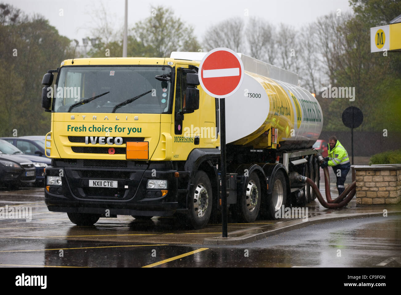Morrisons fuel tanker hires stock photography and images Alamy