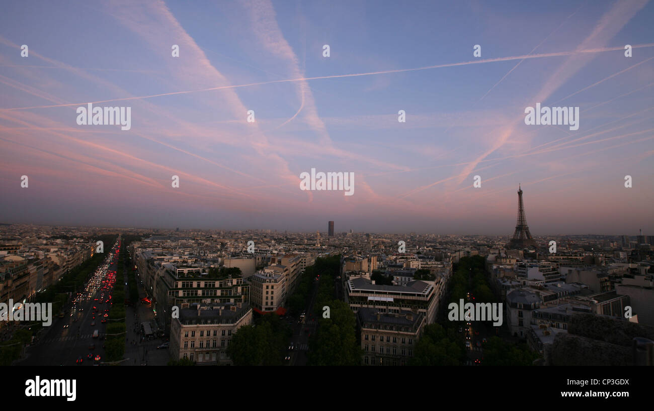 View from arc de triomphe hi-res stock photography and images - Alamy