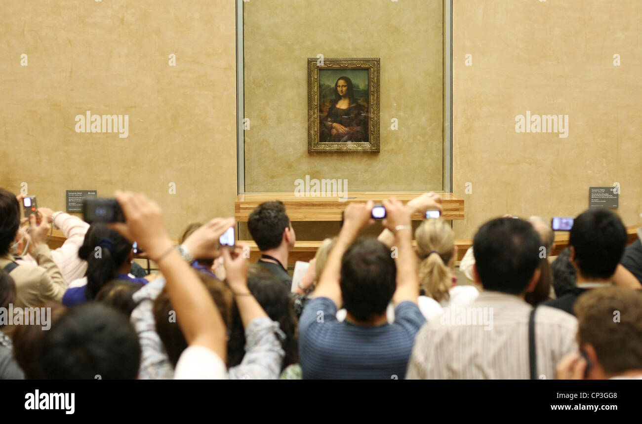 Mona Lisa Louvre Museum Paris France Stock Photo