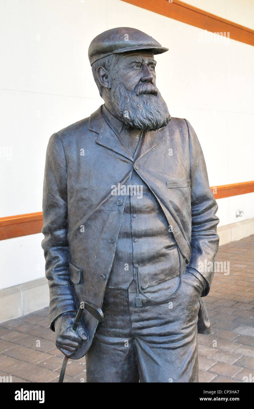 Statue of 'old' Tom Morris displayed at the World Golf Hall of Fame, St. Augustine, Florida Stock Photo