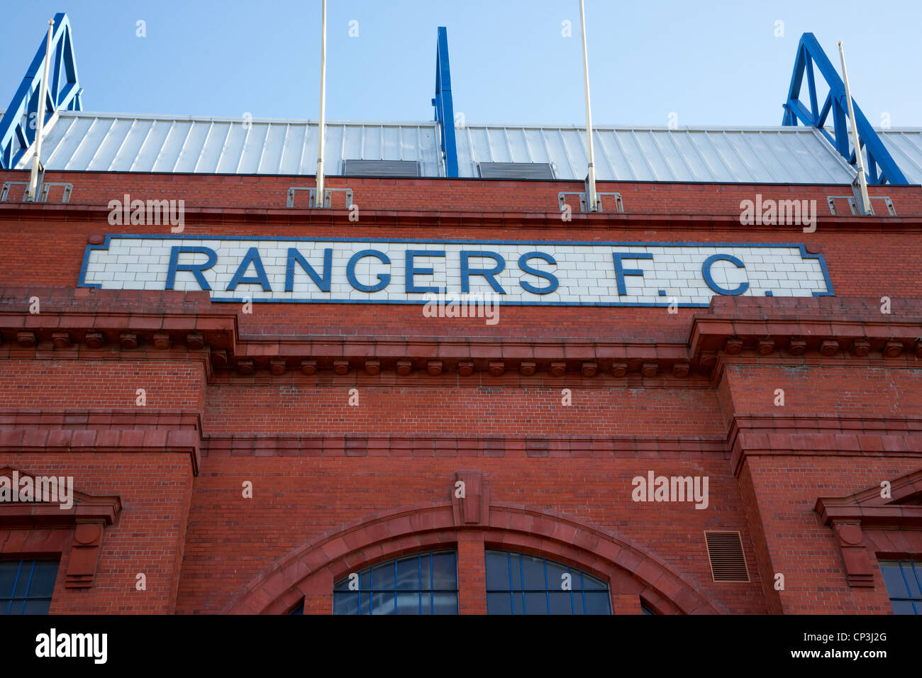 Ibrox stadium home ground to Glasgow Rangers FC Glasgow Scotland Stock Photo