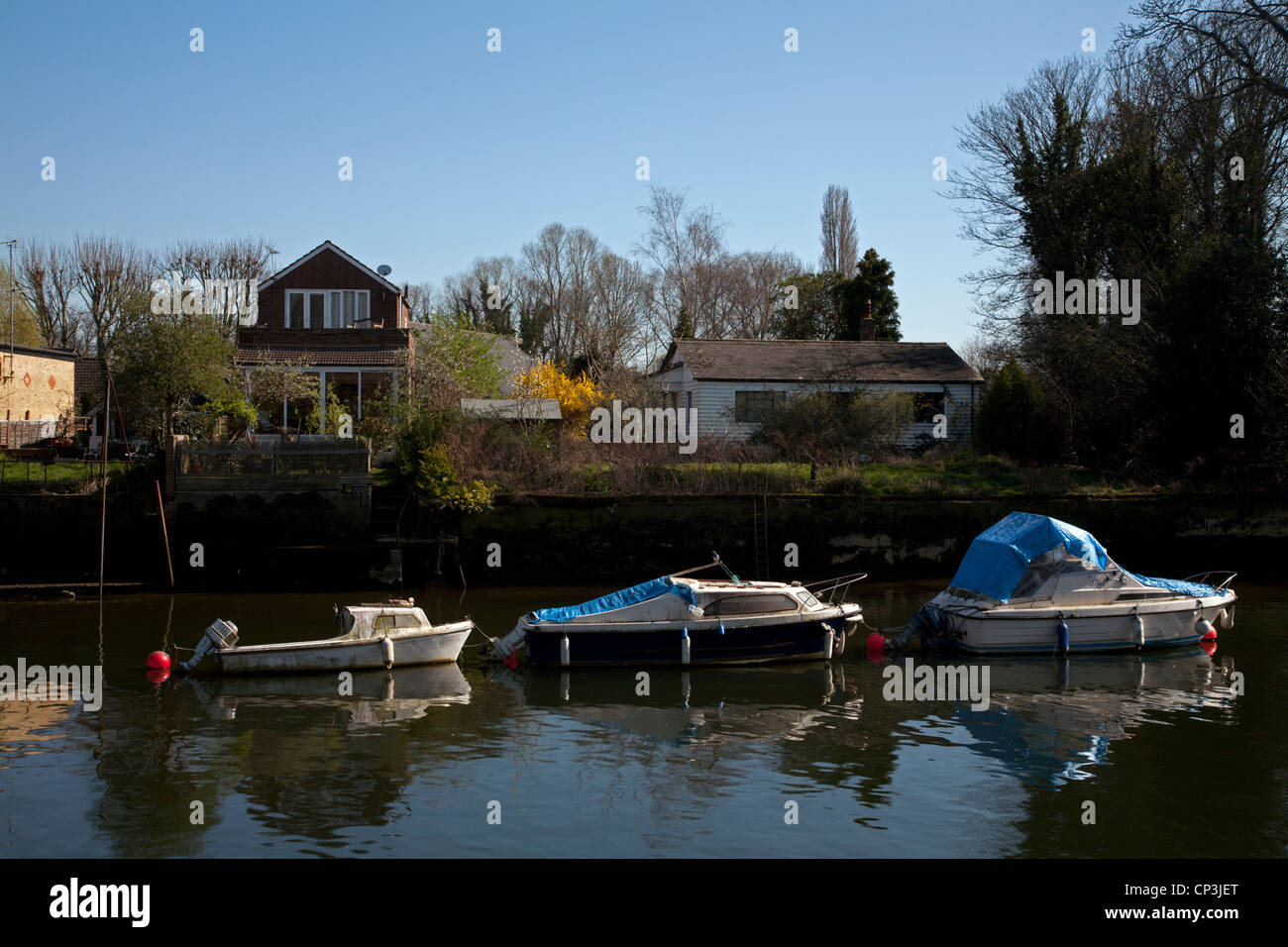 eel pie island twickenham middlesex england Stock Photo - Alamy