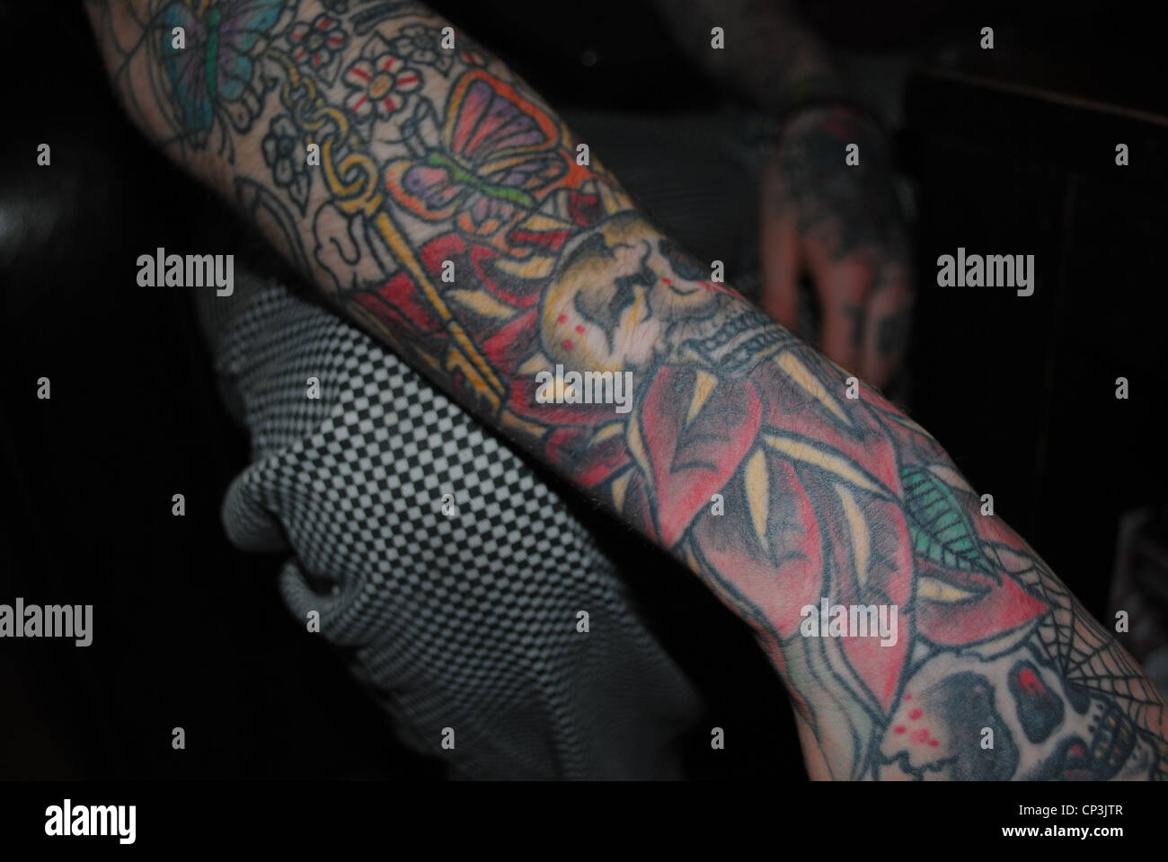 Sleeve Tattoo Stock Photo