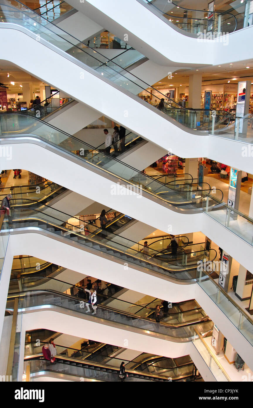 Escalators in Peter Jones Department Store, King's Road, Chelsea