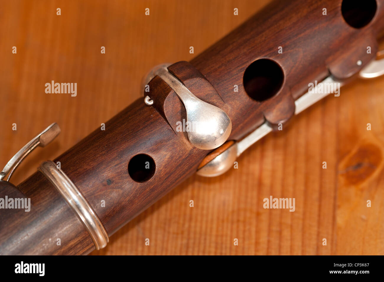 Traditional Irish flute  Stock Photo