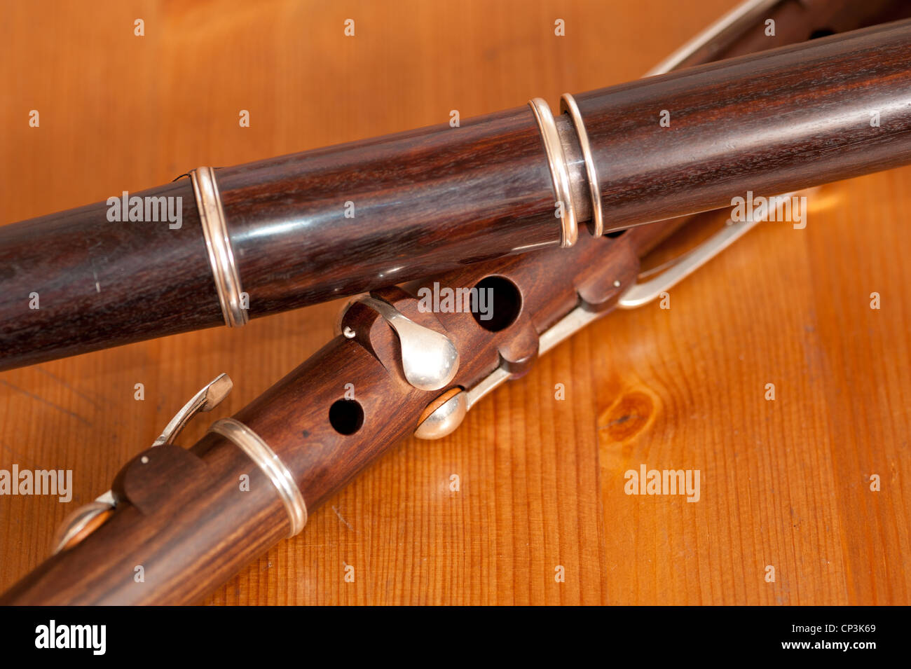 Traditional Irish flute  Stock Photo