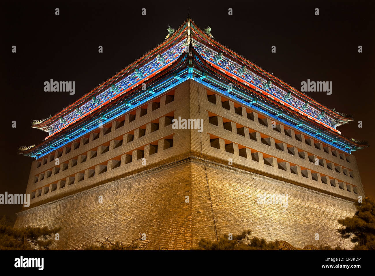 Southeast Watchtower Dongguan Men City Wall Park Beijing China Stock Photo