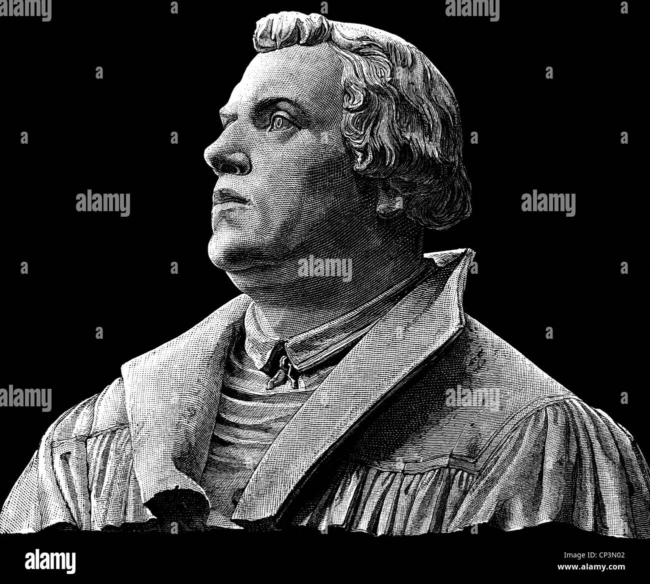 Engraving martin luther 1483 1546 Black and White Stock Photos & Images ...