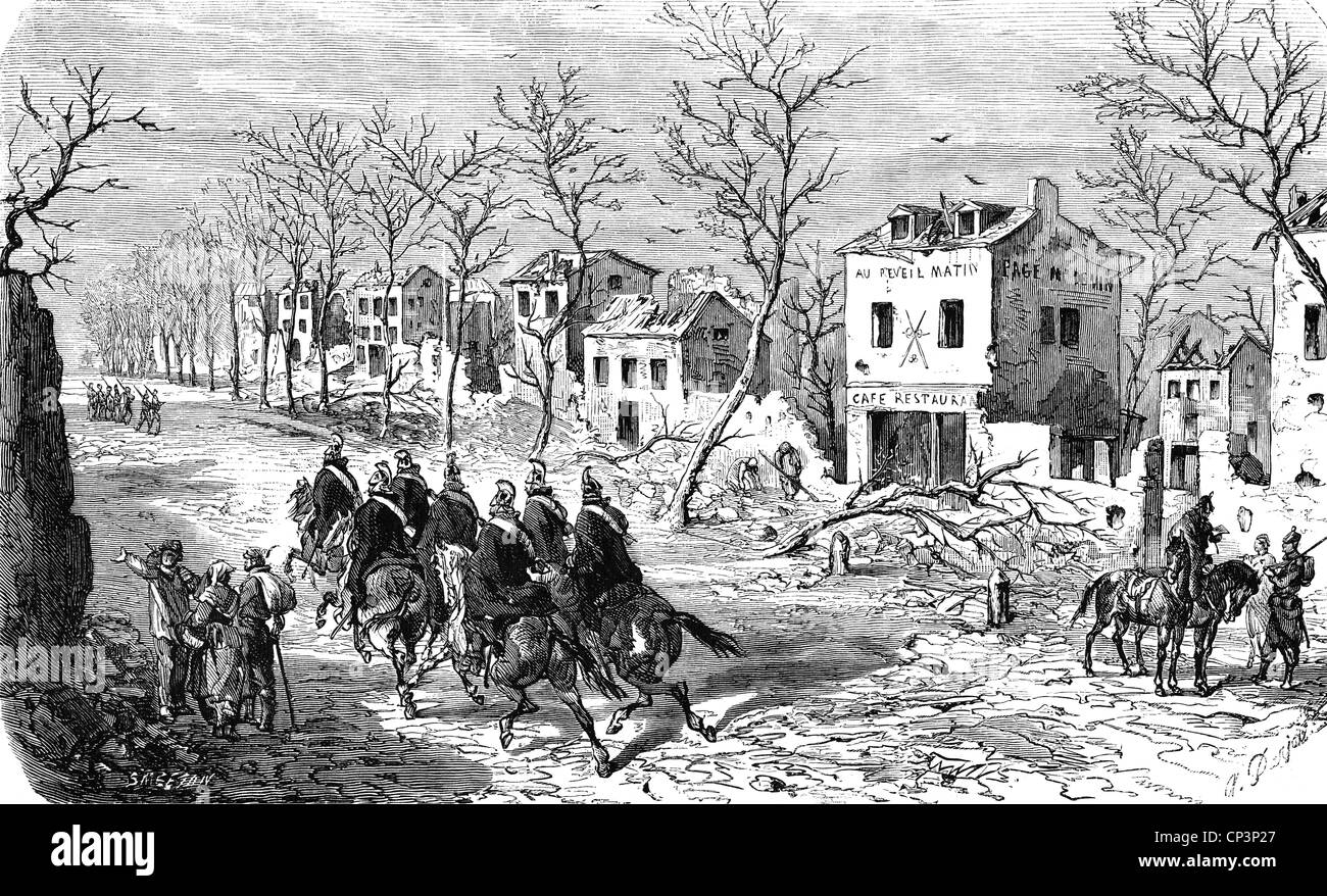 events, Franco-Prussian War 1870 - 1871, Additional-Rights-Clearences-Not Available Stock Photo