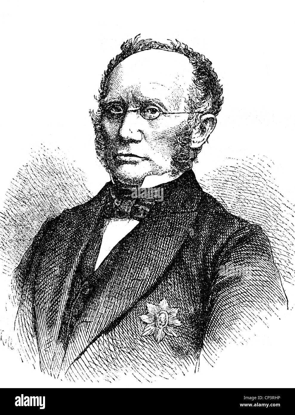 Windthorst, Ludwig, 17.1.1812 - 14.3.1891, German politician, parliamentarian, portrait, wood engraving, 19th century, Stock Photo