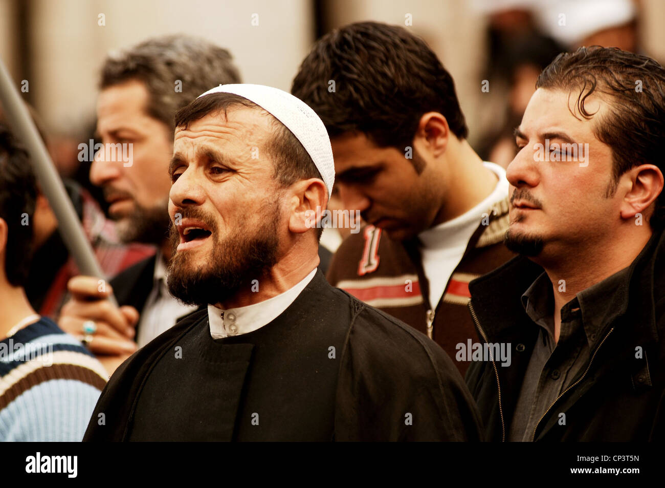 Syria - Damascus. Shiite pilgrims Stock Photo