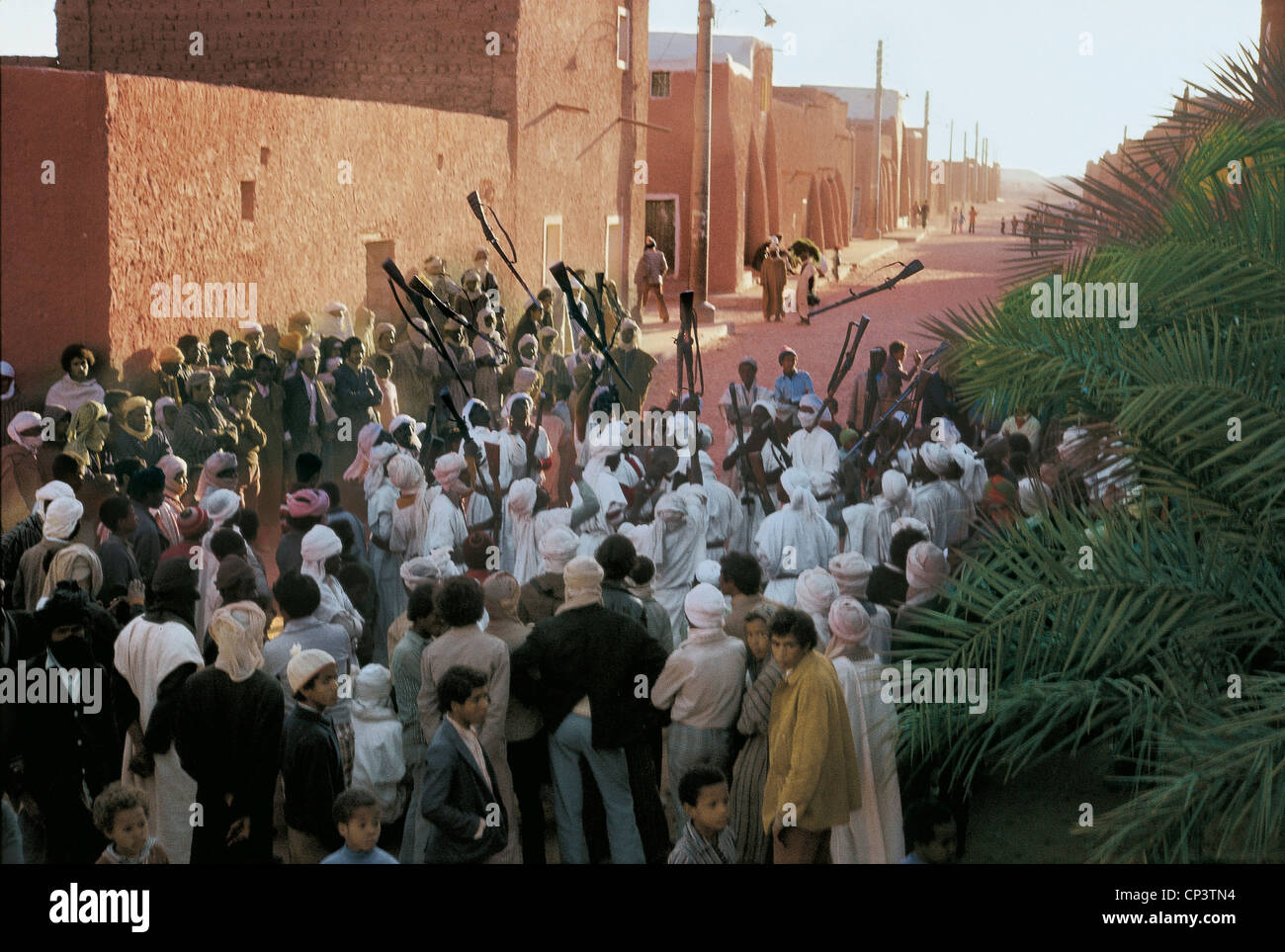 Algeria - Timinoun. War dance. Stock Photo