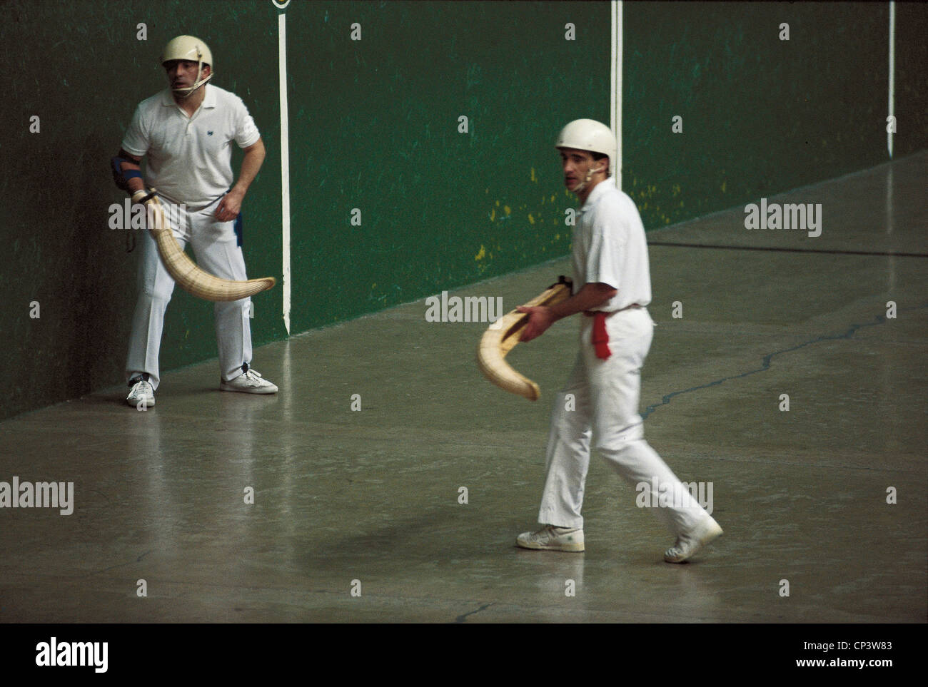SPAIN BASQUE COUNTRY SAN SEBASTIAN THE GAME OF Pelota Stock Photo 