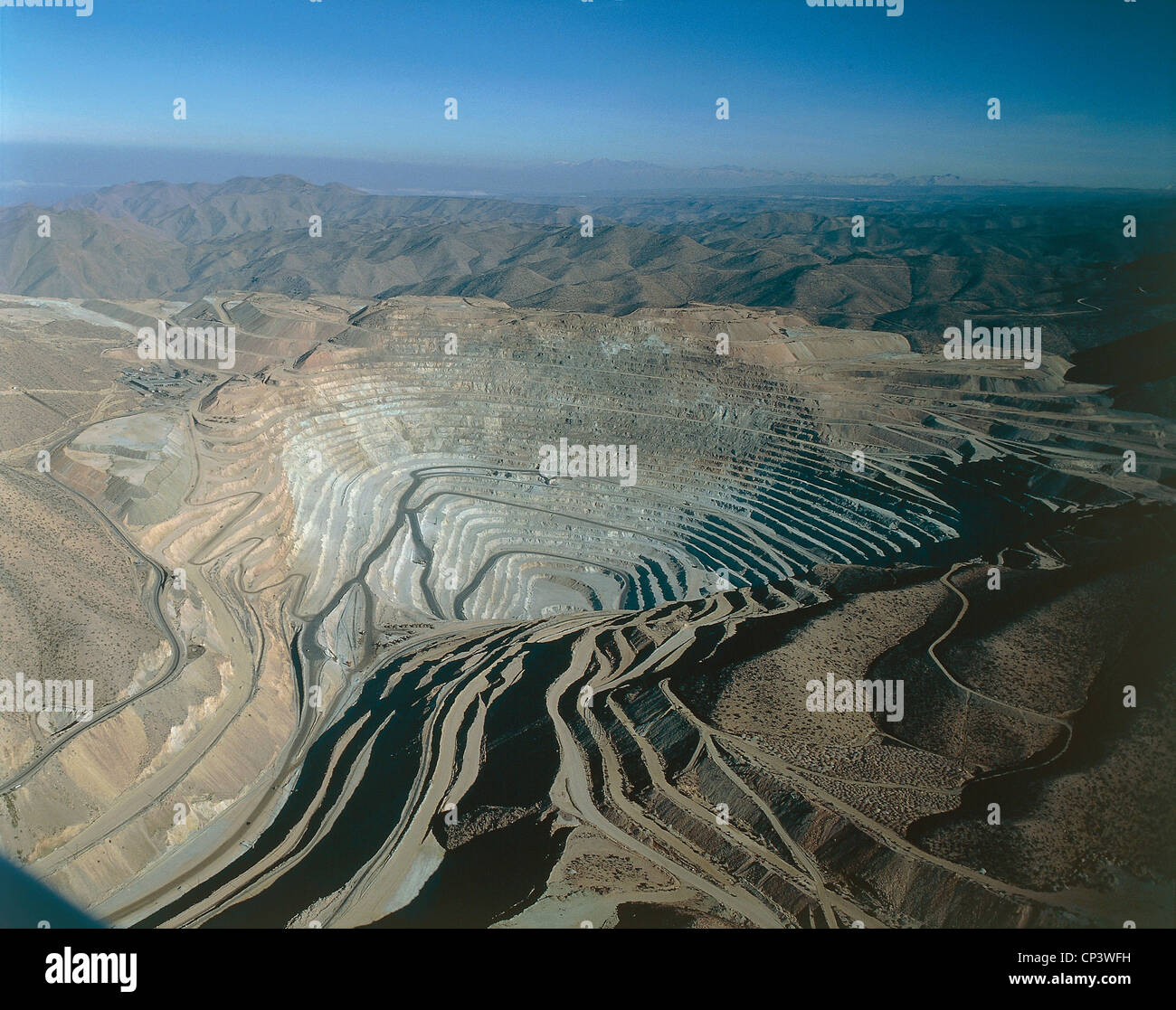 Peru '- District of Tacna - Toquepala copper mine. Stock Photo