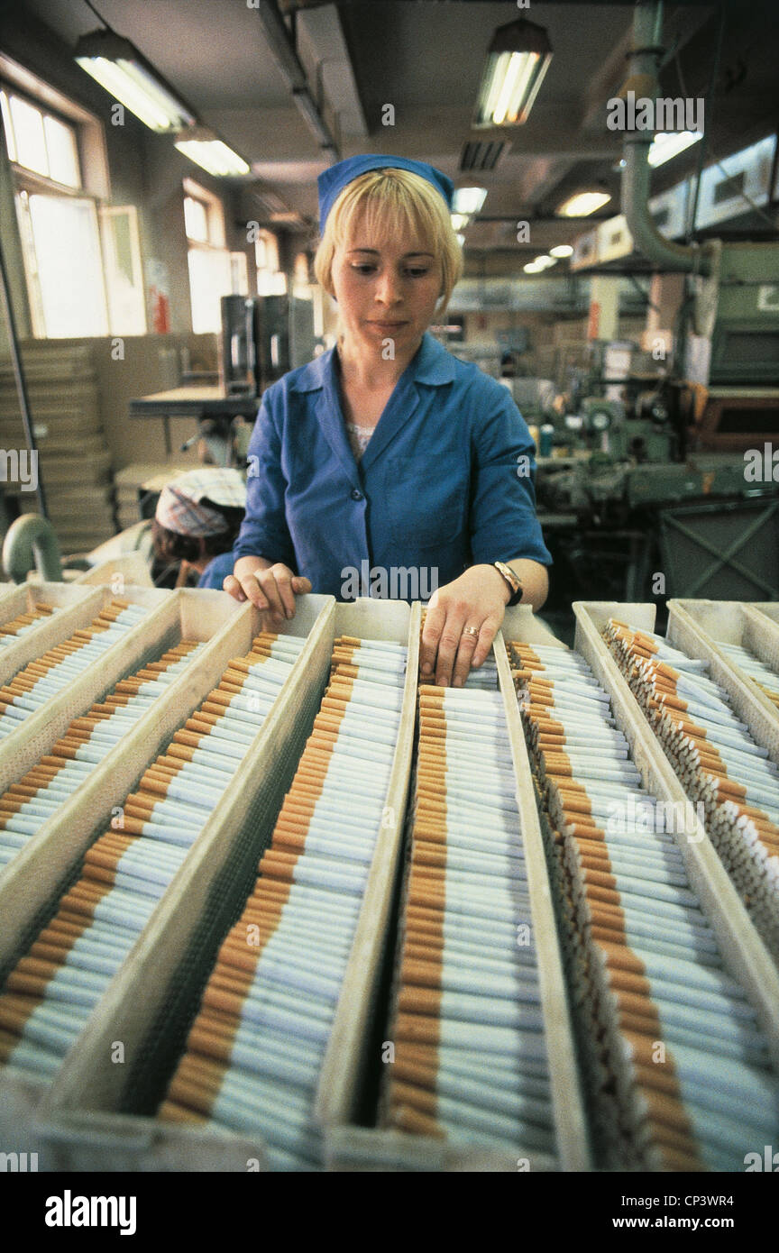 Bulgaria Plovdiv Cigarette Factory Stock Photo Alamy