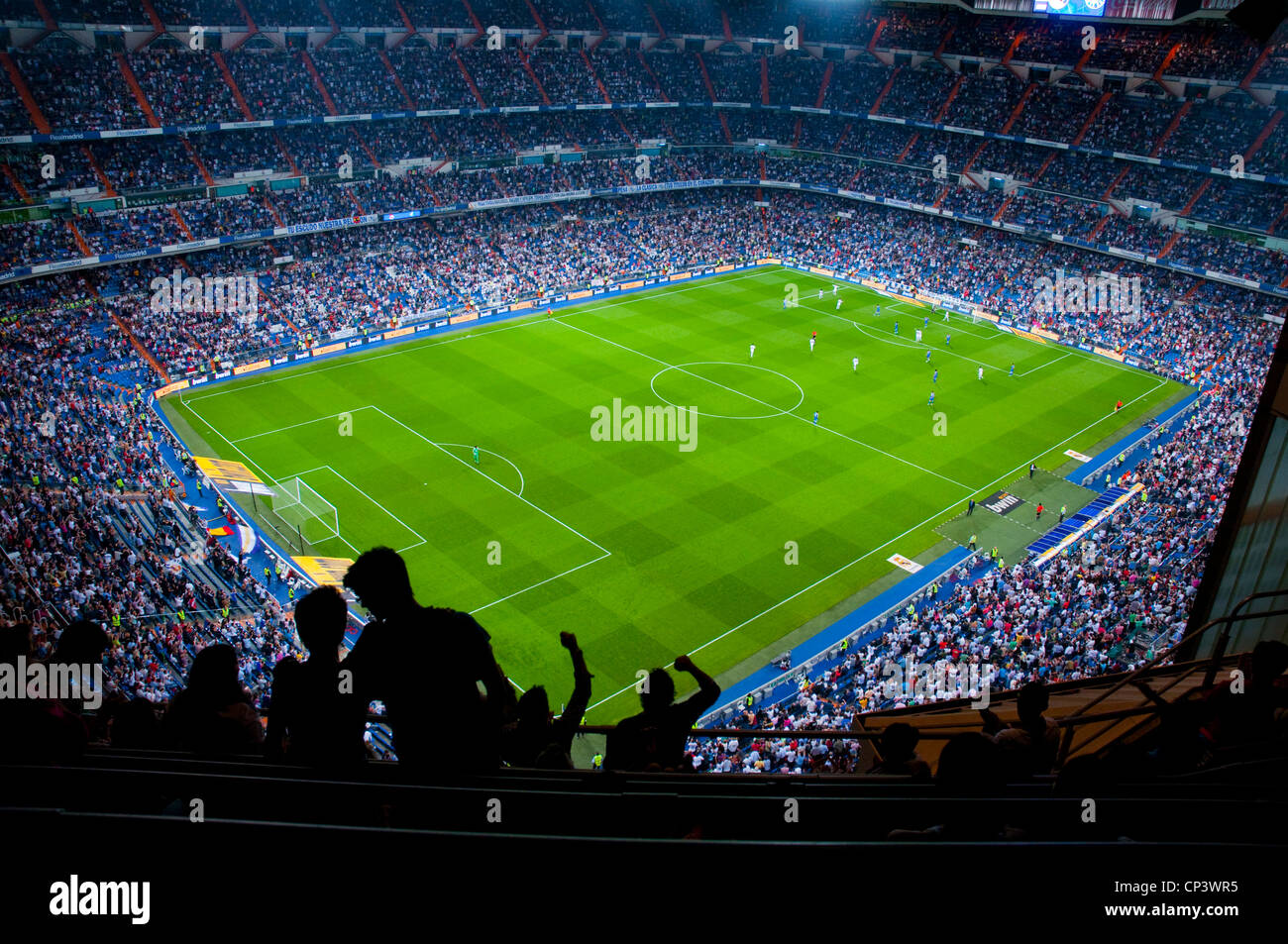 Real Madrid-Getafe football match. Santiago Bernabeu Stadium, Madrid, Spain. Stock Photo