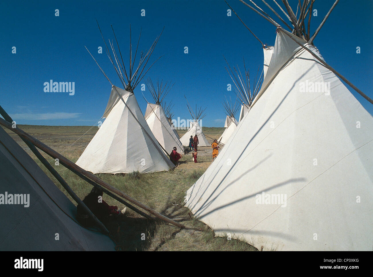 Indian camp america hi-res stock photography and images - Alamy