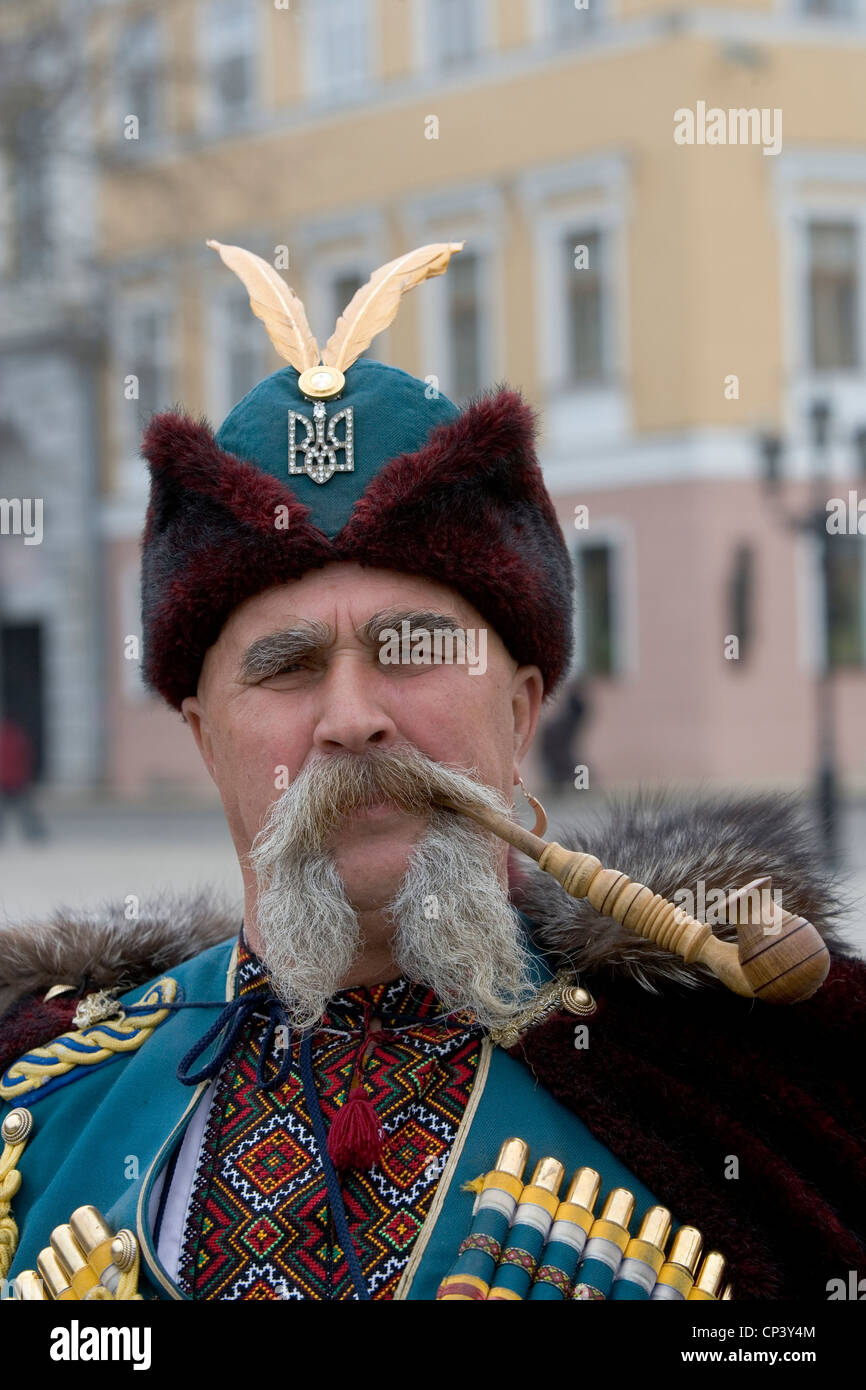 Ukraine. Odessa. In traditional Cossack costume Stock Photo