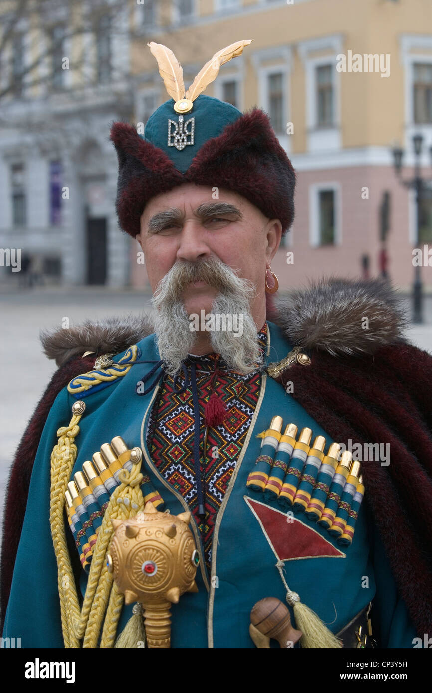 Ukraine. Odessa. In traditional Cossack costume Stock Photo
