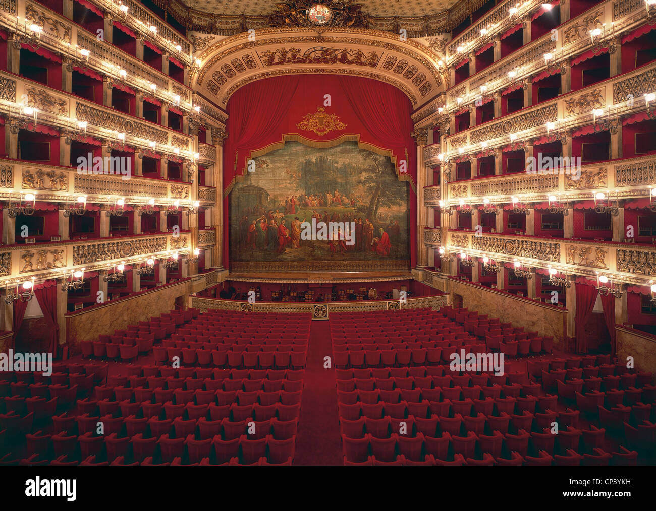 Campania - Naples. Teatro San Carlo, ext Stock Photo - Alamy