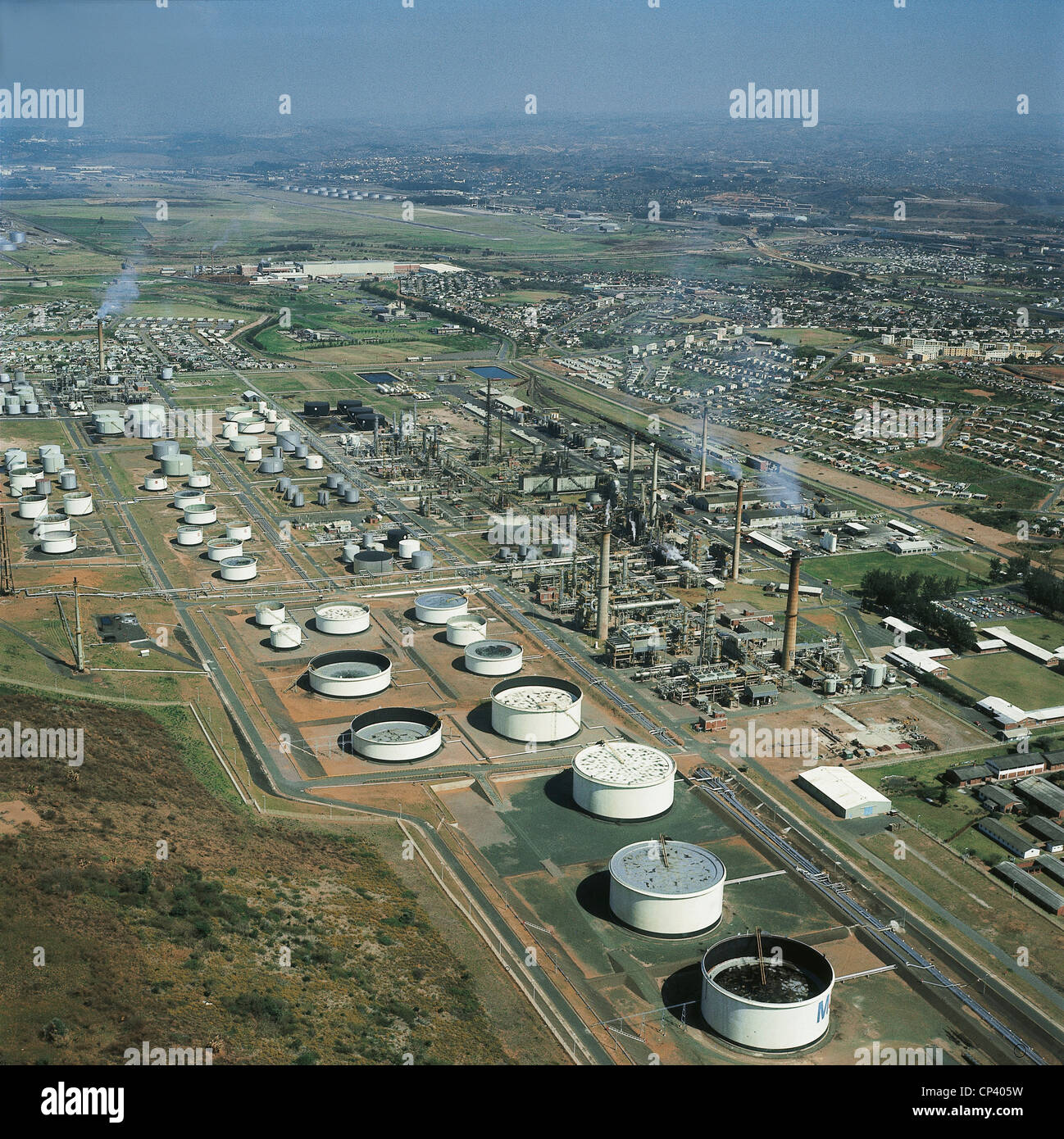 South Africa Durban refinery Stock Photo Alamy