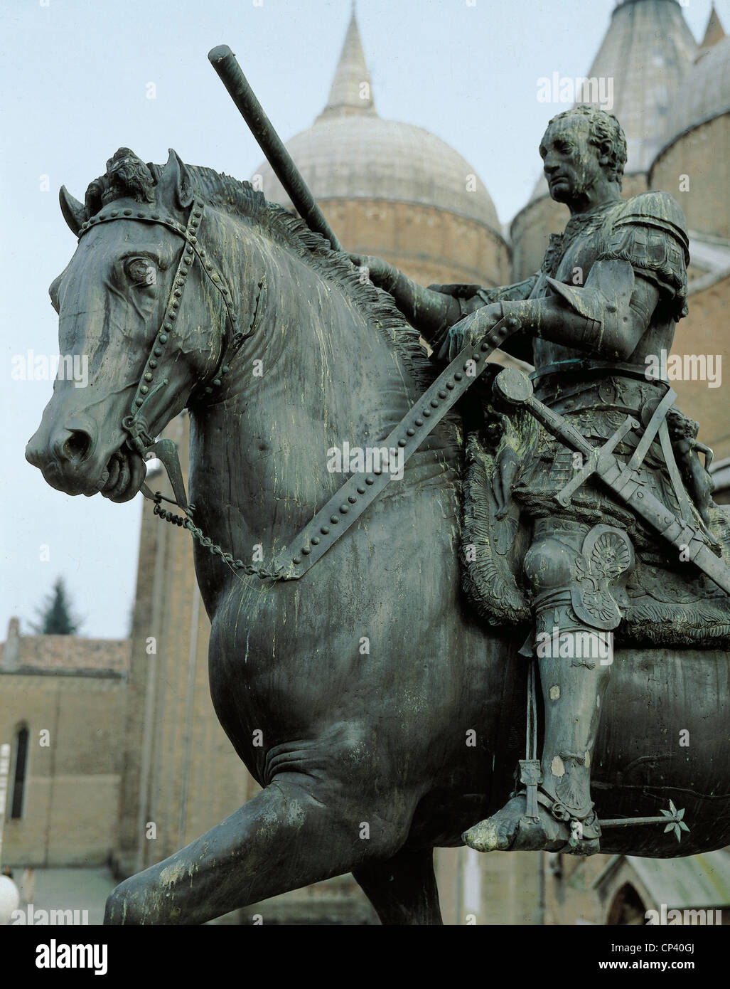 Veneto Padova Donatello Gattamelata Statue In The Piazza Del Santo Stock Photo Alamy
