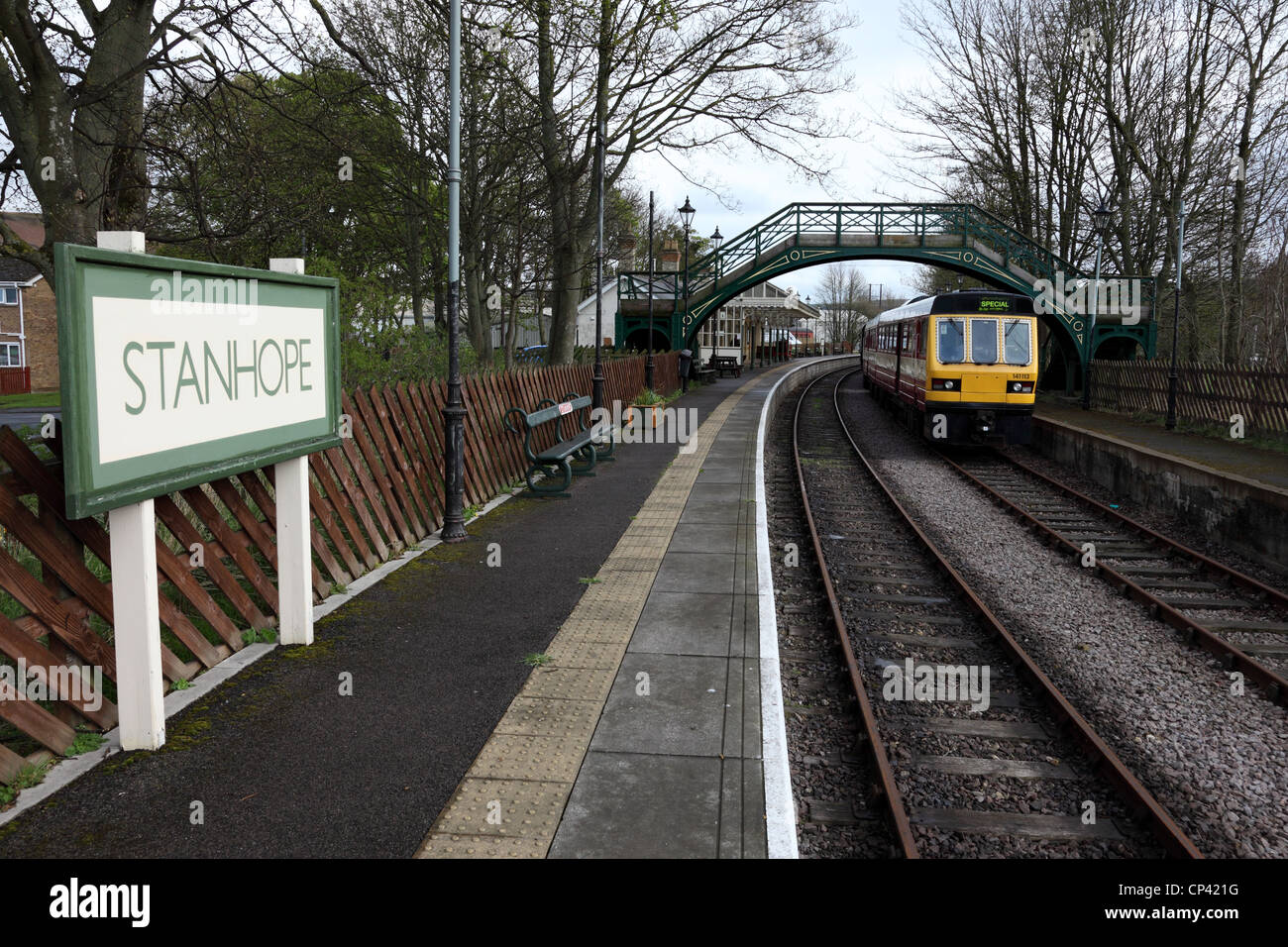 Stanhope Railway Station Weardale County Durham UK Stock Photo