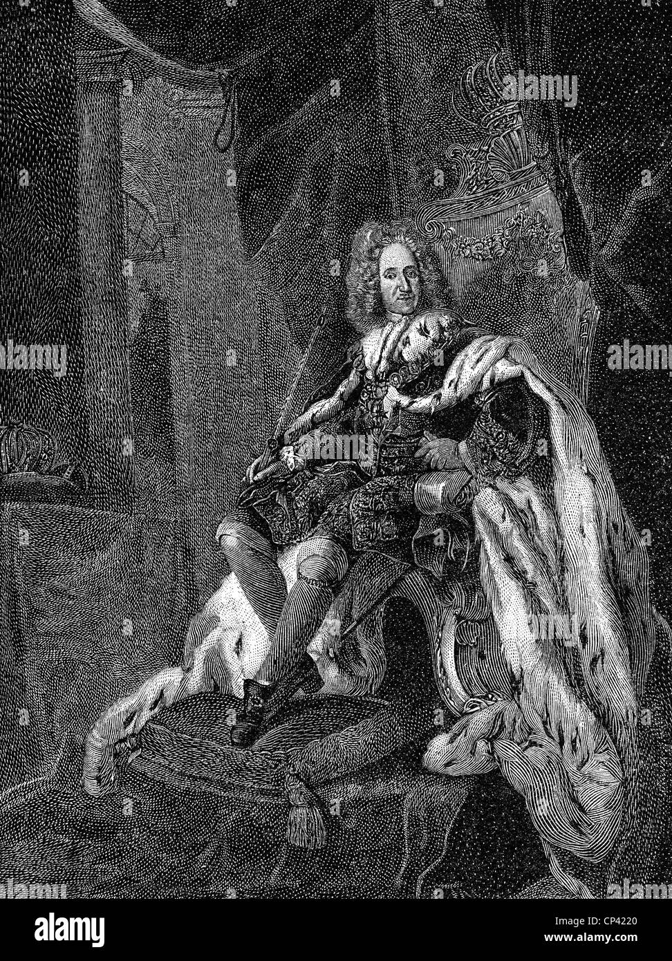 Elector frederick iii of brandenburg 1688 1701 hires stock photography