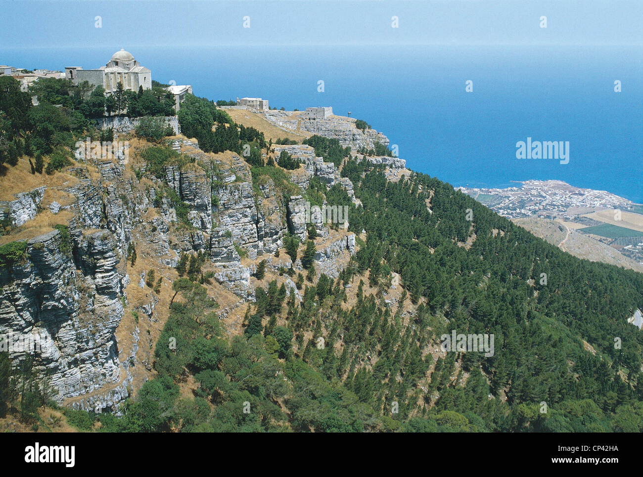 SICILY - Mount Erice Stock Photo