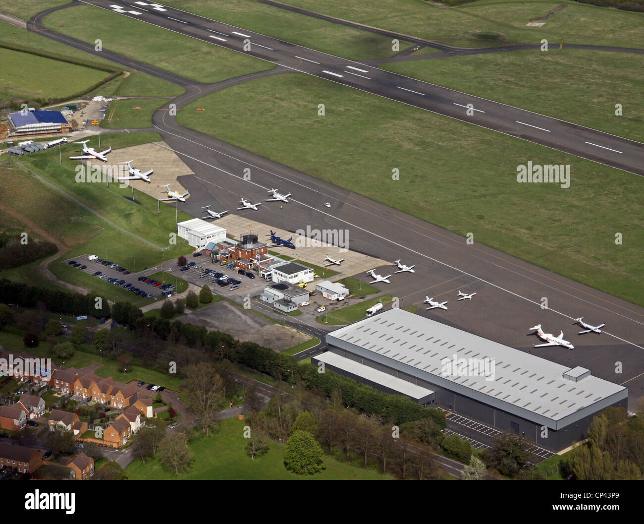 Aerial view of London Biggin Hill Airport, Kent Stock Photo 48033953