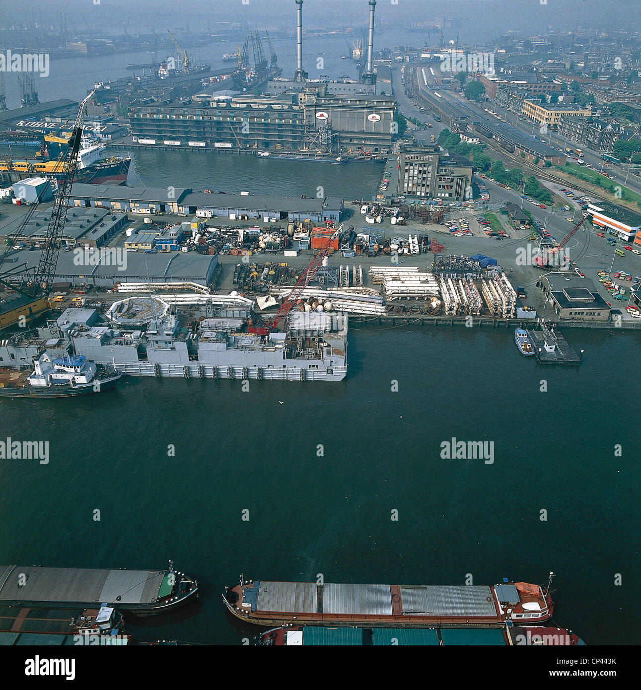 Netherlands - South Holland - Rotterdam, the port. Stock Photo