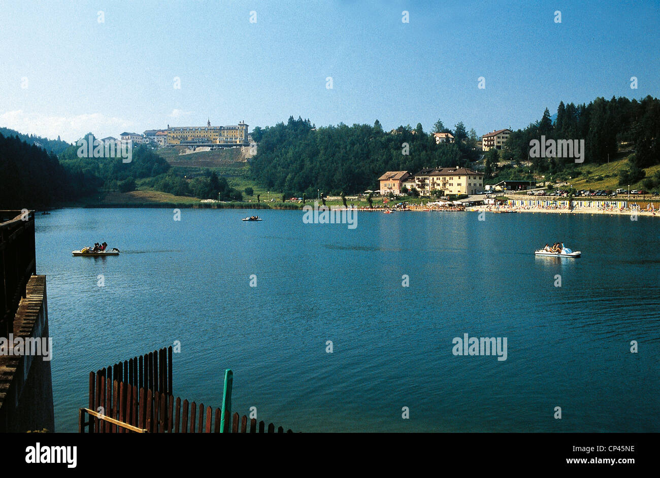 Trentino-Alto Adige - Valsugana - Lavarone (Tn). The pond Lavarone. Stock Photo