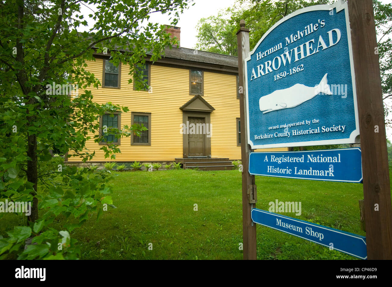 United States of America Pittsfield, Massachusetts, 'Arrowhead,' home of Herman Melville from 1850 to 1862 where he wrote Stock Photo