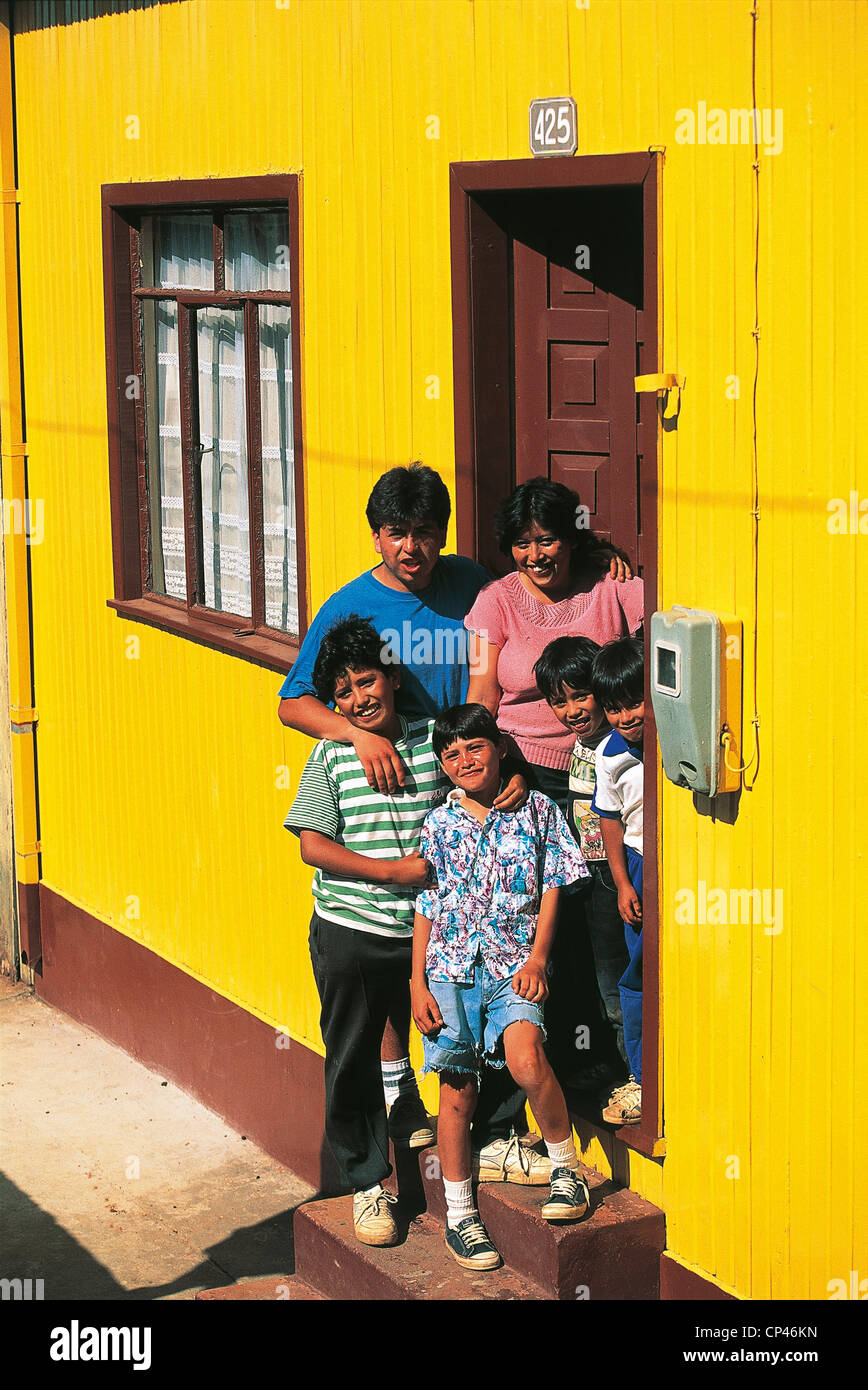 Talcahuano CHILE FAMILY Stock Photo