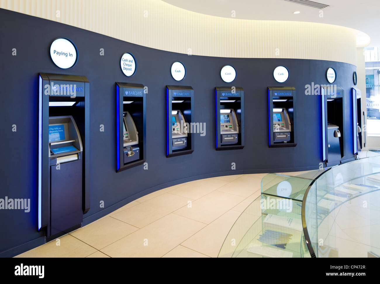 Barclays bank ATM, cashpoint Sheffield UK Stock Photo