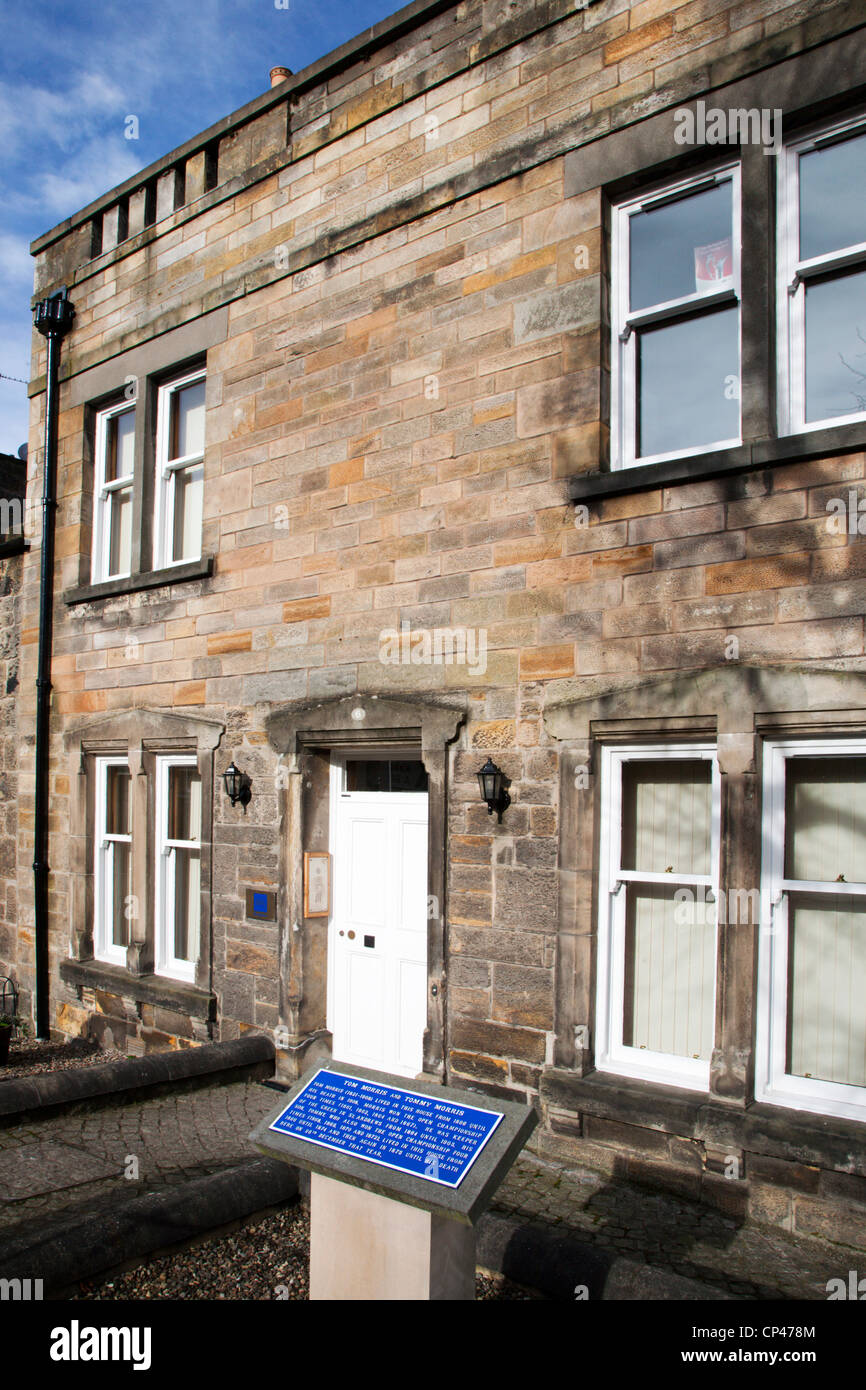 Tom Morris and Tommy Morris House St Andrews Fife Scotland Stock Photo