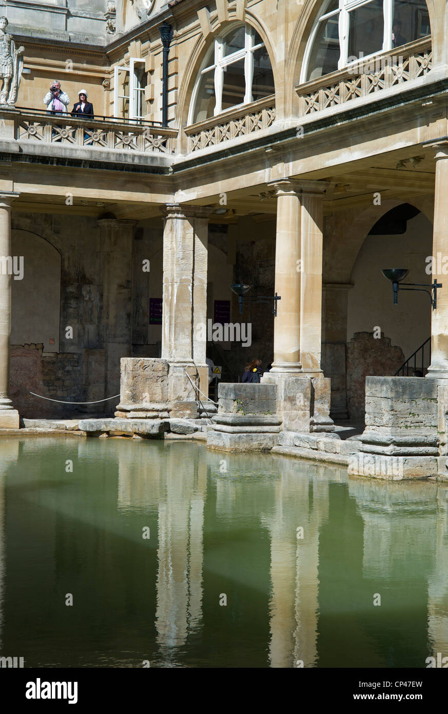 The Great Bath, Roman Baths, Bath, UK Stock Photo