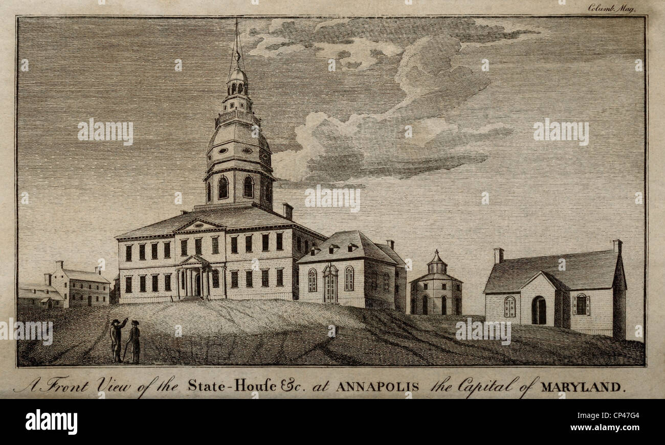 StateHouse at Annapolis the Capital of Maryland 1888. From November 26