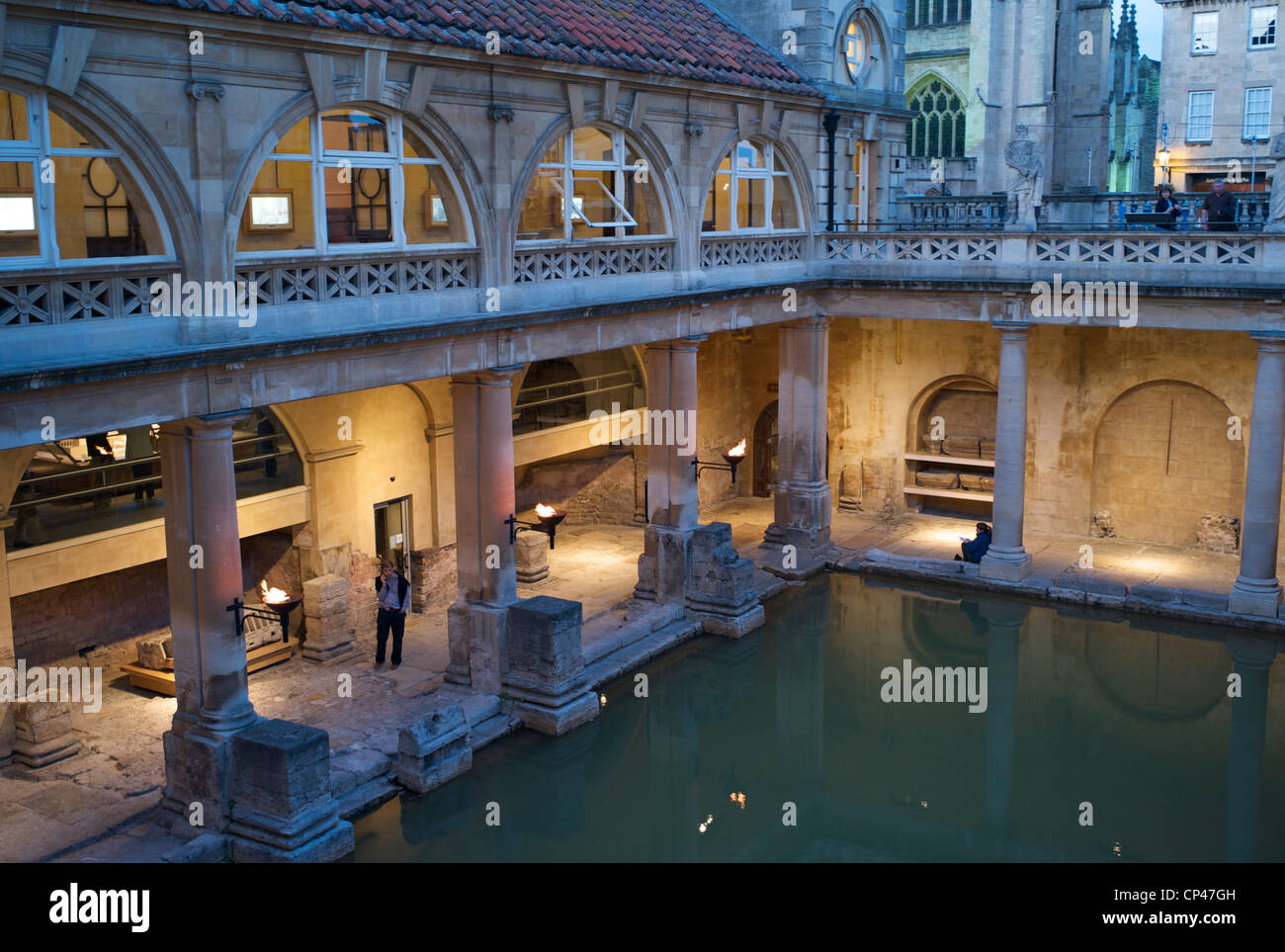 The Great Bath, Roman Baths, Bath, UK Stock Photo