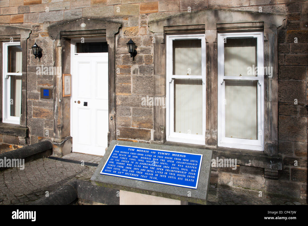 Tom Morris and Tommy Morris House St Andrews Fife Scotland Stock Photo Alamy
